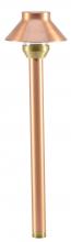 Westgate MFG C1 LA-112-CR - AREA LIGHT, SOLID COPPER, G4 JC BI-PIN 12V/35W MAX, COPPER, 3 FT. CABLE & NON-METALLIC SPIKE