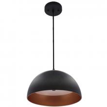 Westgate MFG C1 LCFD-20-MCT5-BG - 20in INTEGRATED LED MODERN DOME PENDANT 40W 2250LM C90 5CCT 27/30/35/40/50K BK/GLD