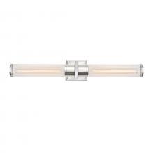 Artcraft AC11773CN - Positano - 2-Light Bathroom Vanity Light - Clear Glass/Polished Nickel