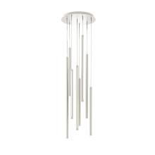 Dals PDLED120-8-WH - Round Canopy - 8 piece Decorative pendant cylinder