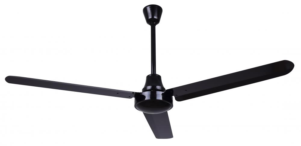 Industrial DC Fan, CP56D10N, 56" Fan, BK Color, Downrod Mount, HIGH PERFORMANCE