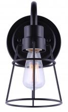 Canarm IVL1053A01BK - Dree 1 Light Vanity, Black Finish