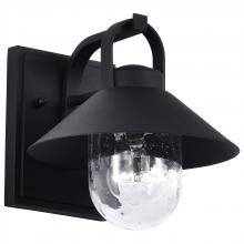 Nuvo 60/8540 - Ridge; Small Outdoor Lantern; Black Finish; Clear Seeded Glass
