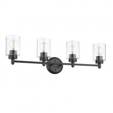 HOMEnhancements 21429 - Mincio 4-Light Clear Glass Vanity - MB