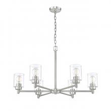 HOMEnhancements 21438 - Mincio 6-Light Clear Glass Chandelier - NK