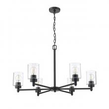 HOMEnhancements 21441 - Mincio 6-Light Clear Glass Chandelier - MB