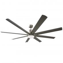 HOMEnhancements 21543 - Metro Damp Patio Fan - NK Silver ABS Blades 20W LED 3K,4K,5K